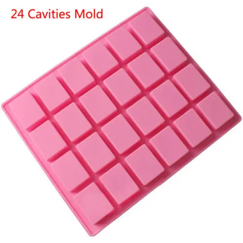 

24 Cavity Mini Muffin Pan Soap Cookies Cake Tray Bakeware Silicone Mold DIY Tool