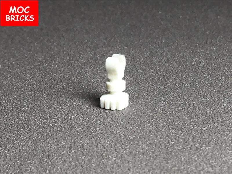 20 шт./лот MOC кирпичи сделай сам Белый Скелет сборные детали тело ноги руки