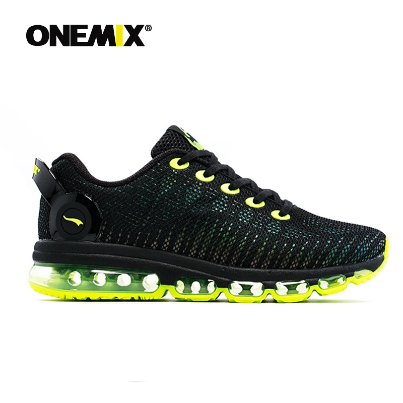 Onemix air cushion men running shoes discolour mesh colorful reflective vamp breathable sneakers outdoor sports jogging shoes