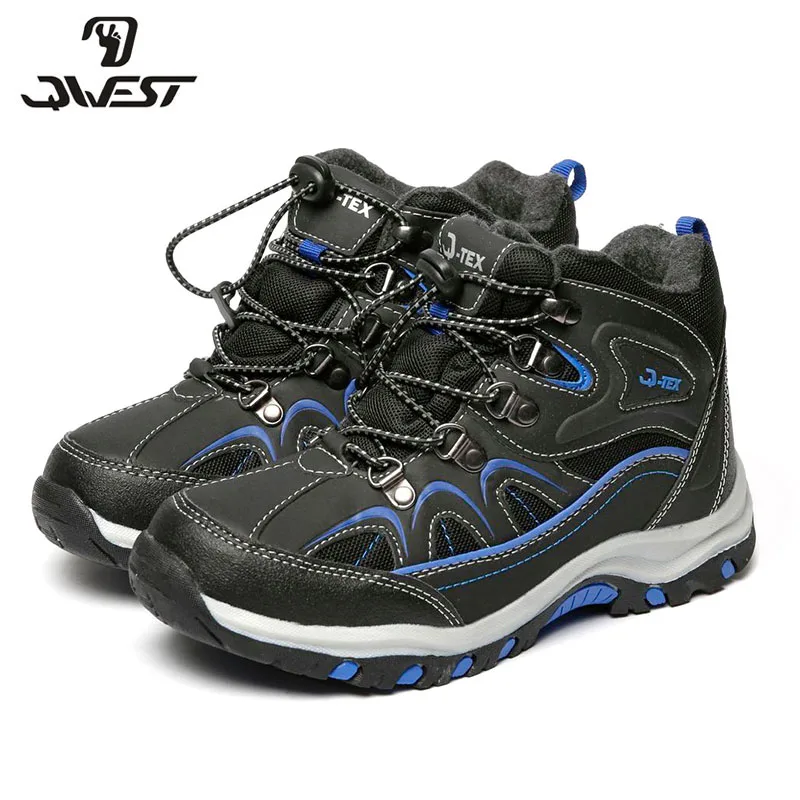 

QWEST(FLAMINGO) 2017 new collection winter fashion snow boots with wool high quality anti-slip kids shoes for boy 72M-BK-0424