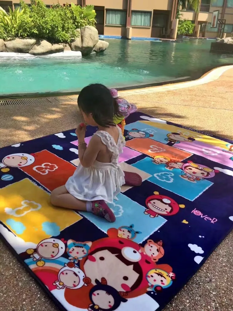 Ukuran Besar 150195 Anak Karpet Dengan Hopscotch Game Kartun Karpet