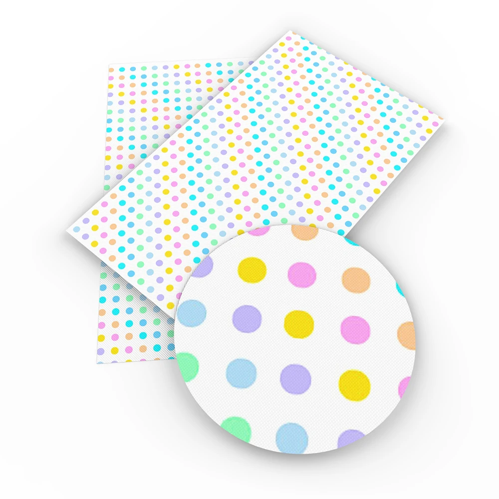 

David accessories 20*34cm dots Faux Synthetic Leather Fabric DIY Home Textile Decorative knotbow Bags,c3602