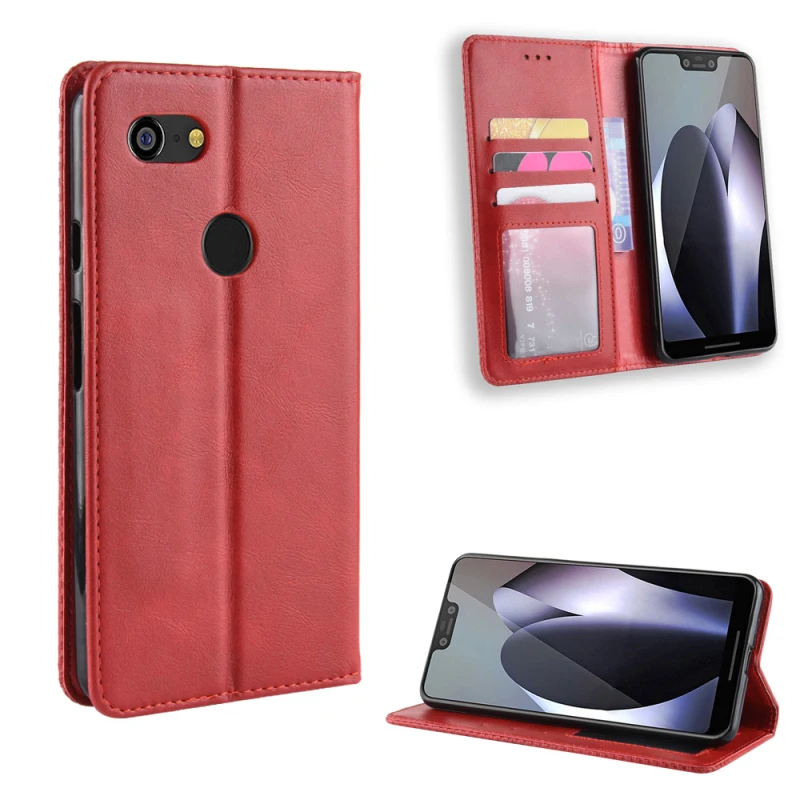 Google Pixel 3 3XL Retro leather flip case_93