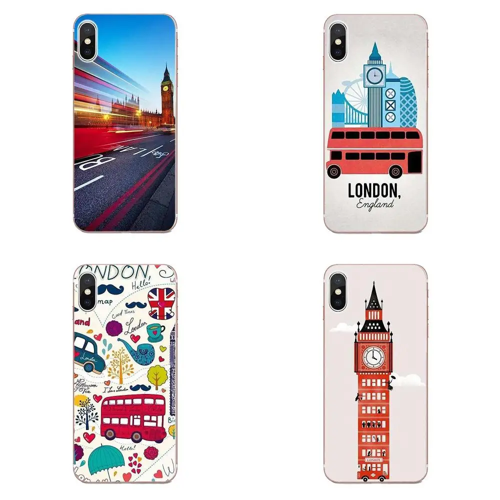

Soft TPU Cover Case For Galaxy Alpha Core Note 2 3 4 S2 A10 A20 A20E A30 A40 A50 A60 A70 M10 M20 M30 London Big Ben Bus