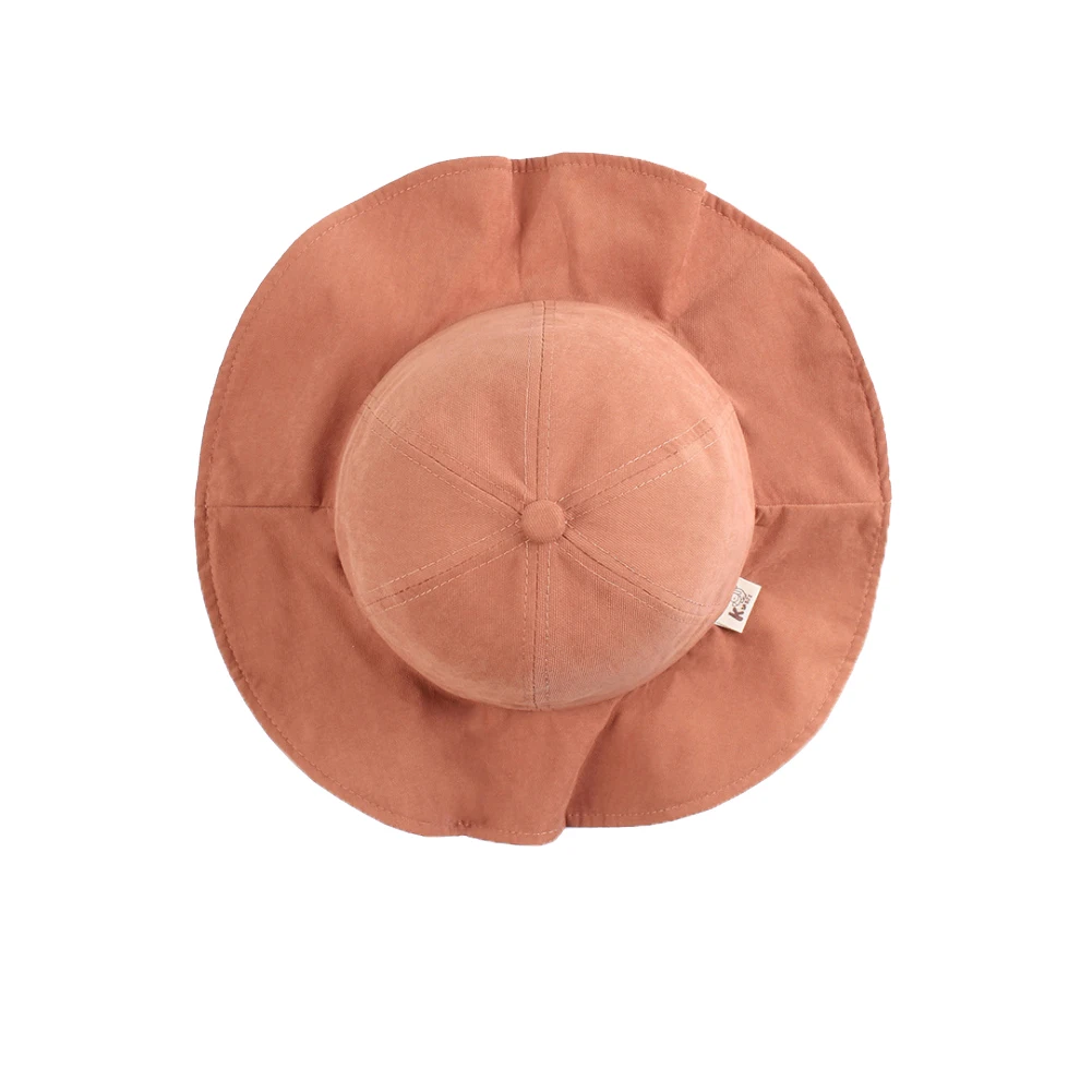 Летняя одежда для маленьких девочек модные Рыбацкая шляпа Sunhat Sunbonnet повседневное шапки 4 цвета