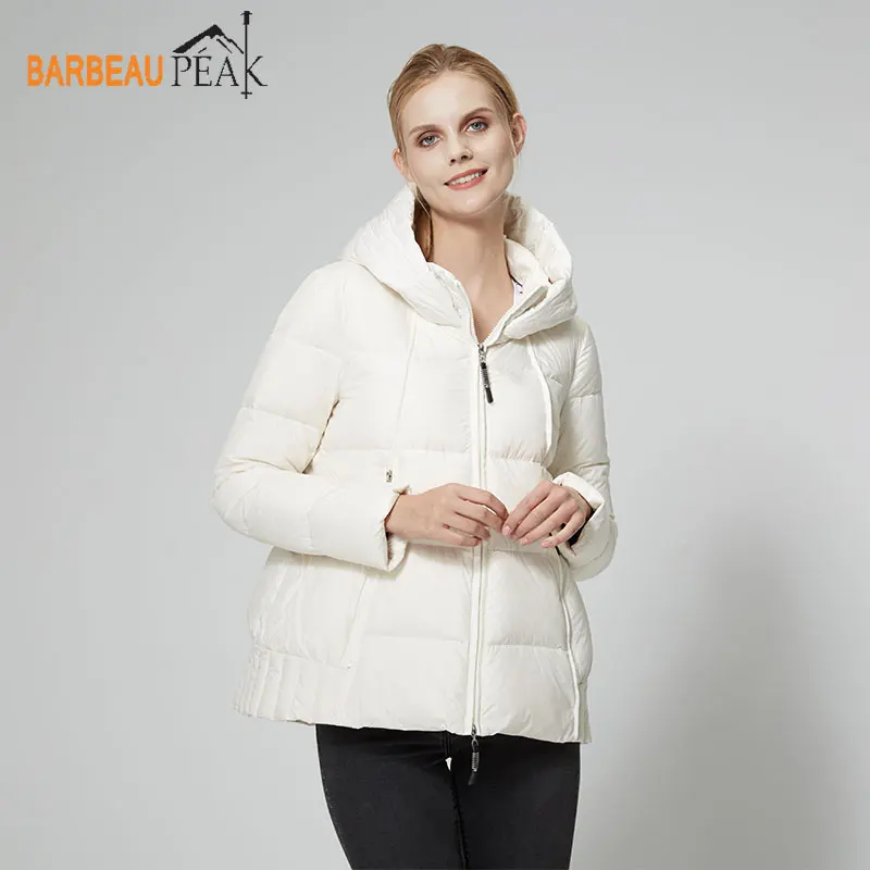 Buy Barbeaupeak Casual White Down Jackets Women 90 White Duck Down Full Sleeve