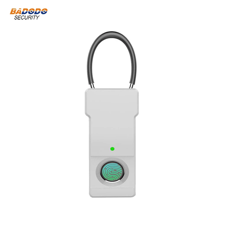

Plastic material portable smart Fingerprint padlock 20 users for cabinet bag handbag lock