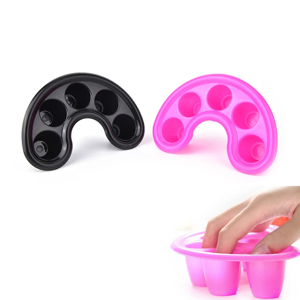 

New Artificial Nail Removal Nail Art Hand Soaker Wash Bowl Cuticle Removal Tray Acetone Resistant Handheld Polish Remover