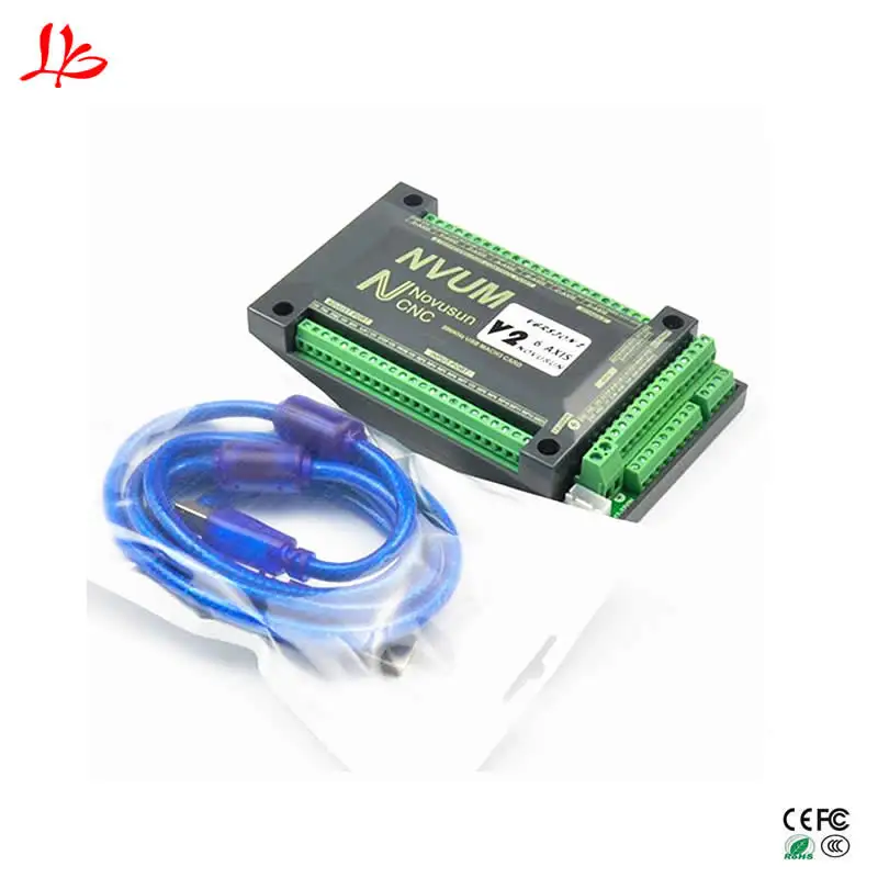 300KHz NVUM 4 Axis Mach3 USB карта управления движением CNC стандартная Breakout плата M3 M4 M5 M6 для DIY