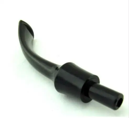 

3pcs New Black Ebonite vulcanizates mouthpieces Stem For Tobacco Smoking pipe