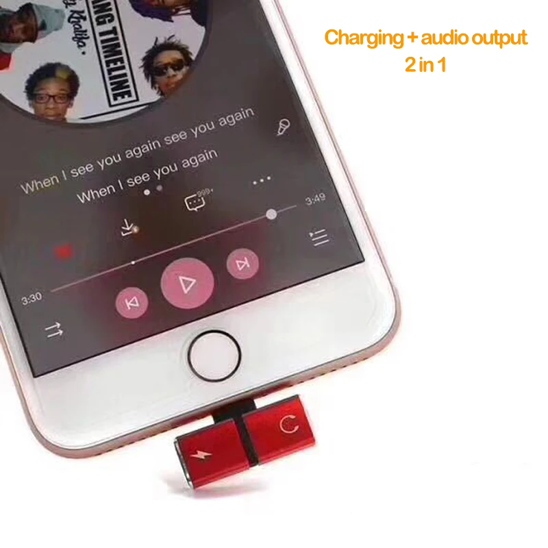 XZR 2 в 1 для Джек для наушников AUX кабель для iPhone 5 5S 6 6 плюс 7 7 plus 8 8 plus X XS iso наушников Splitter адаптер конвертер