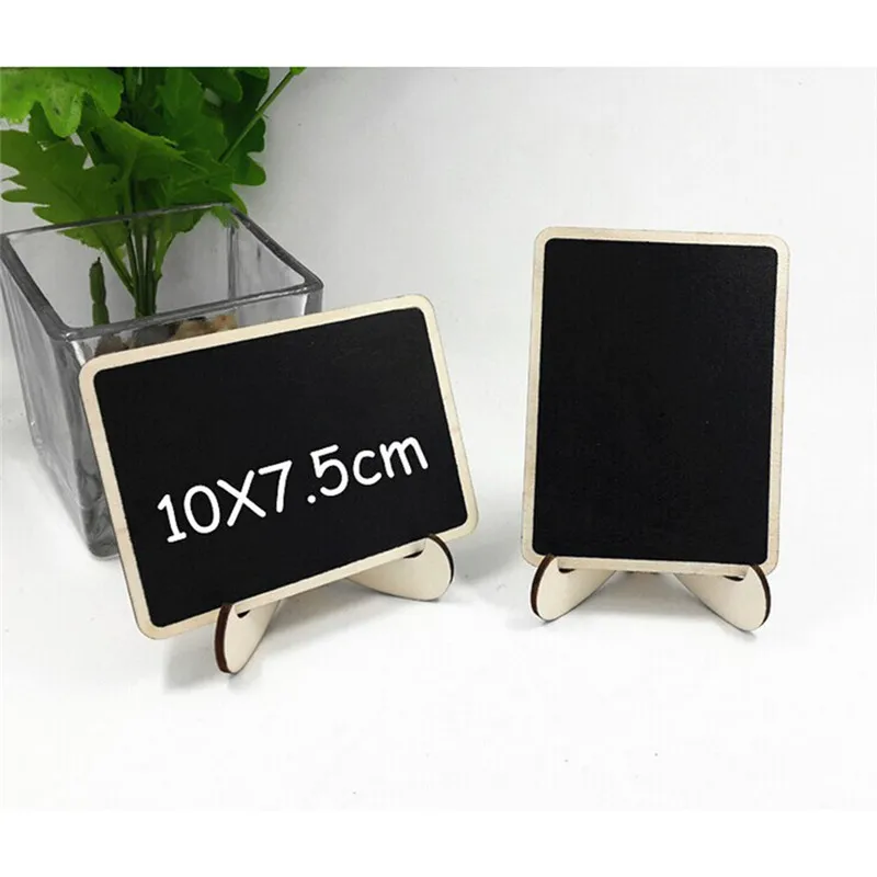 10Pcs/lot Wedding Decoration Mini Lace Blackboard Chalkboard Wooden