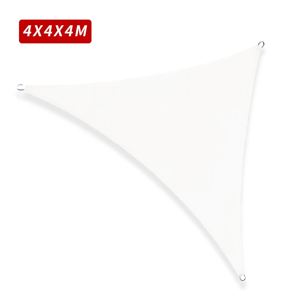 3x3m 4x4m 6x6m Outdoor Sun Shelter Waterproof Awning Shade Sail Sun Shade Sail Garden Patio Pool Camping Picnic Tent - Цвет: 4m white