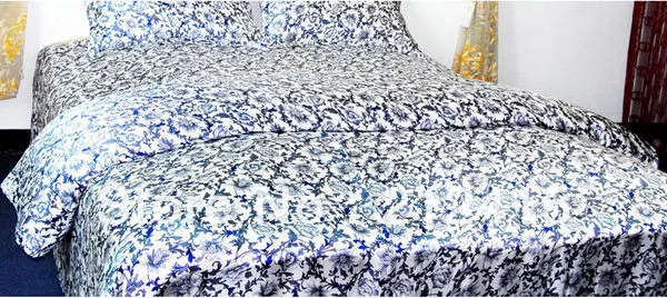 

Silk Bedding Set 4pcs Luxurious Mulberry Duvet Cover Flat Sheet Pillowcase Pure Soft Floral Twin Full Queen King Cal.King ls2105