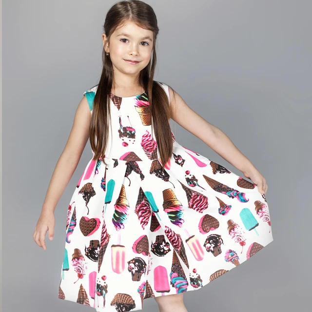 Girl Winter Sleeveless Princess dress Baby Girl party dress 2018 Ice