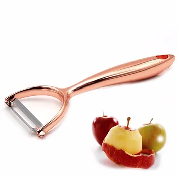 

Copper-Plated Top-Quality Zinc alloy Peeler, Super Sharp Durable Vegetable and Fruit Peeler for Potato Carrot Apple and More