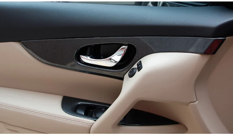Для Nissan X trail T32 X-trail- внутренняя дверная чаша поручень окно декоративная рамка выключателя внутренняя ручка Рамка Автозапчасти