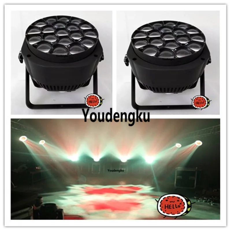 

6 pieces High quality led light par 19 x 15W 4in1 rgbw indoor par Led Wash Zoom Par mini bee eye light