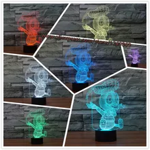 font b 2017 b font Cute Cartoon Donald Duck 3D USB font b LED b
