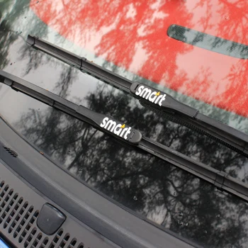 

2PCS Car Window Wiper Decal Reflective Stickers For Smart Fortwo Forfour 453 451 450 Roadster Crossblade Cabrio City City-Coupe