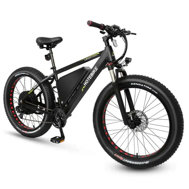 1000w motor 26 inch aluminum frame fat tire electric bicycle on