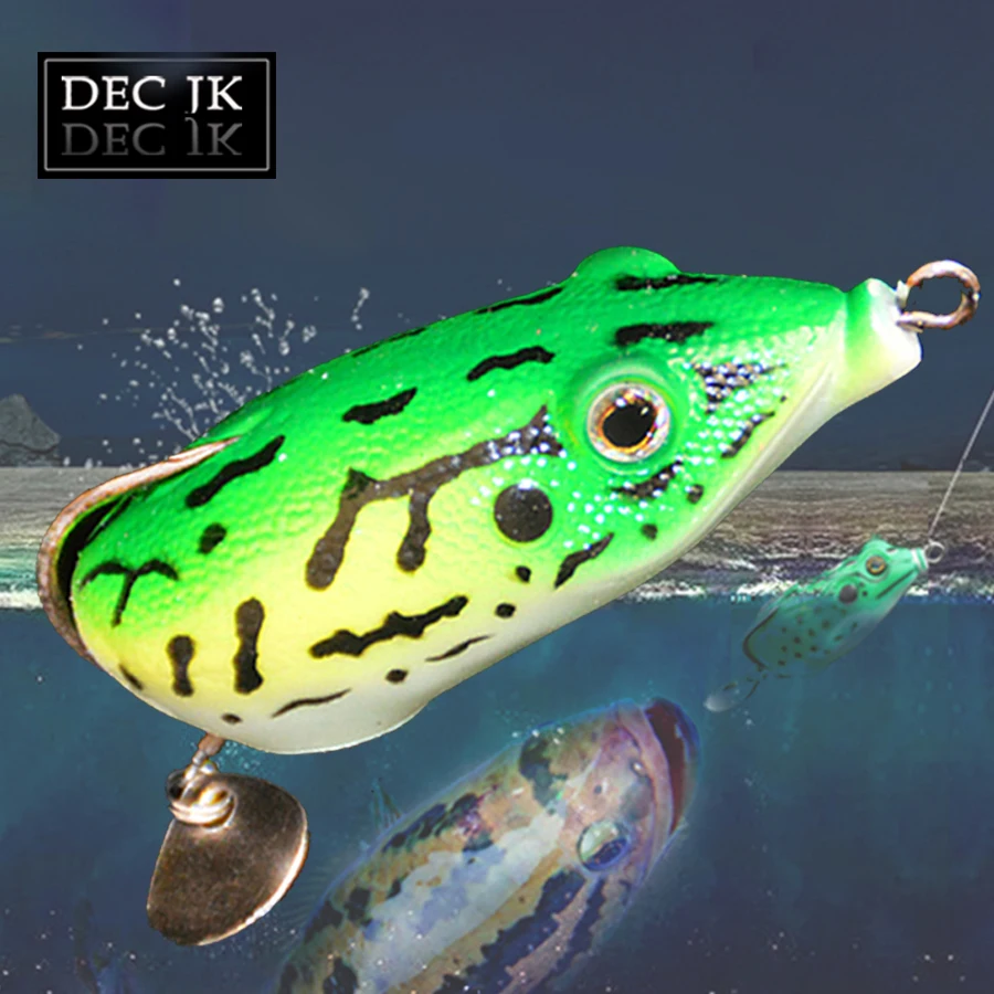 5.5cm Fishing Lur Fake Bait Trolls Soft Floating Frog Lure Topwater Artificial Baits China For Pike Swimbait With Hooks Lures (10)