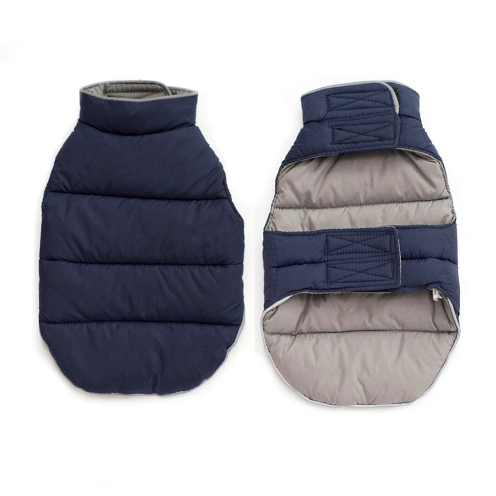 

Dog Clothes for Large Dogs Fall/Winter Reversible Waterproof Dog Jacket Light Weight Pet Dog Coat Vest Outdoor Pugs