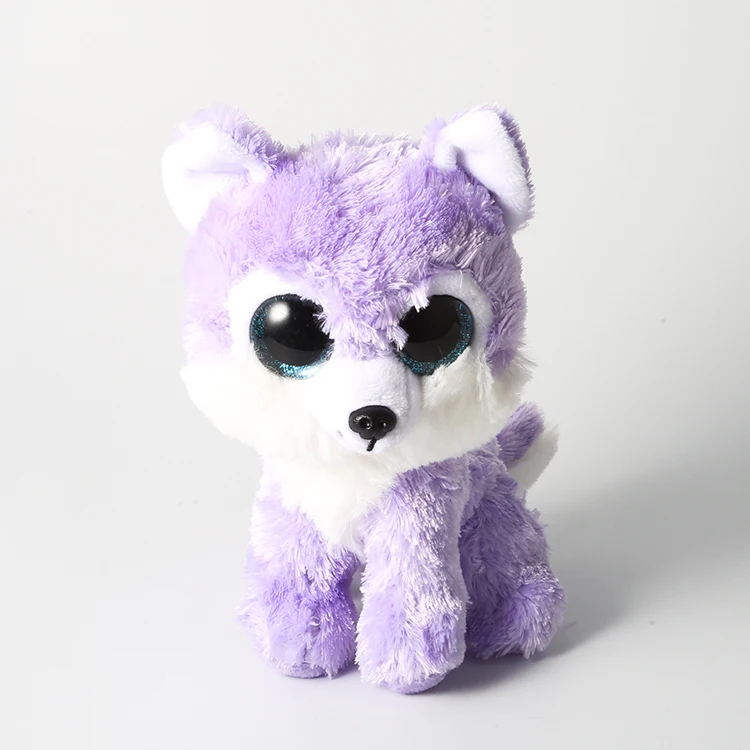 

Ty 6" 15cm Iris Wolf Stuffed & Plush Animal Collection Doll Toy