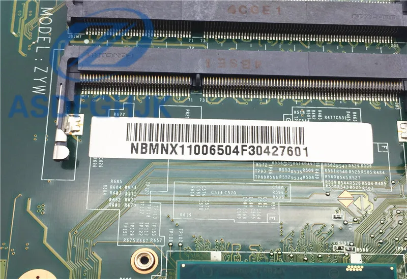 Материнская плата для ноутбука DA0ZYWMB6E0 REV:E acer aspire E5 771G материнская NBMNX11006 SR23Y i5 5200U DDR3