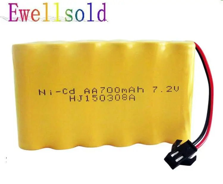 Ewellsold RC car RC truck RC boat RC tank 7.2v 700mAh Ni-CD rechargeable battery free shipping