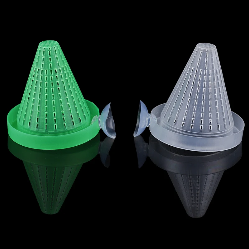 

1PC/2pcs Red Worm Feeding Feeder Funnel Cup Fish Food Feed Tool Fish Tank Supplies Plastic Tapered Aquarium