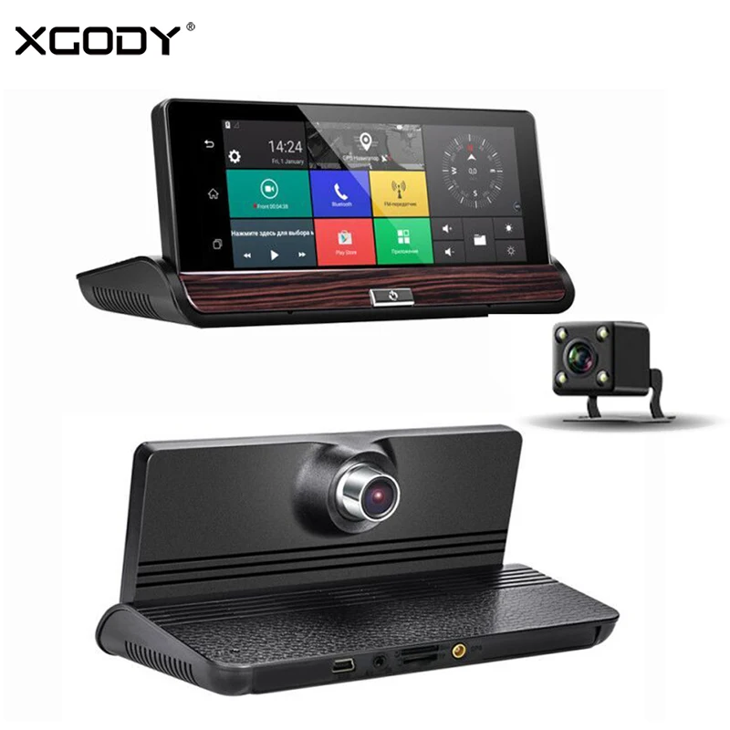 

XGODY V40 7 Inch Car DVR GPS Navigation WiFi 3G Touch Android Dash Cam Navigator Rear View Camera 16GB ROM 1080P Dual Lens DVR
