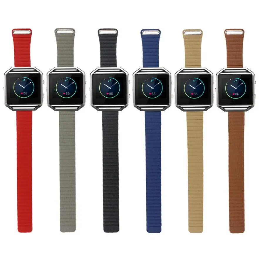 HL роскошные кожаные часы наручные ремешок для fitbit Blaze на смарт-часы Авг 19 E22