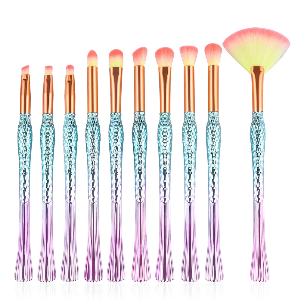 10PCS Thin waist rainbow Cosmetic Make Up Foundation Eyebrow Eyeliner