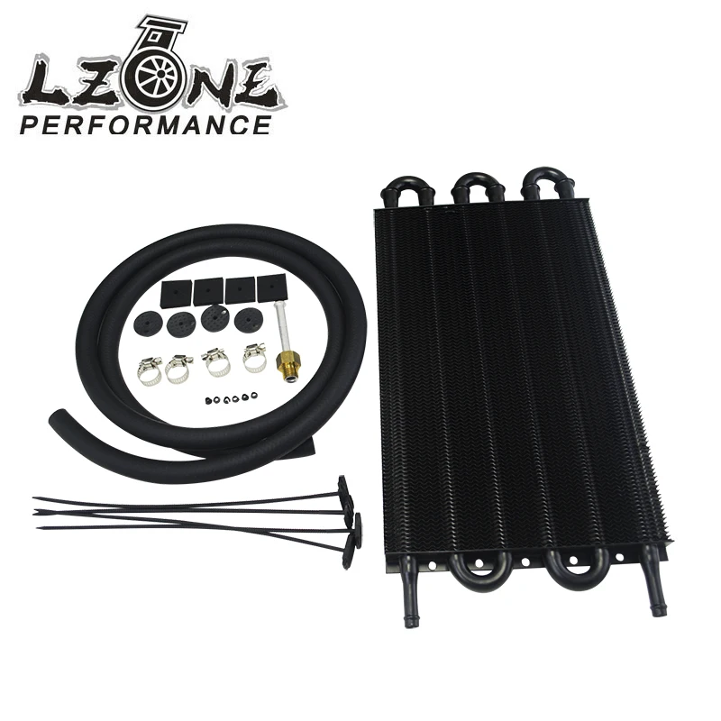 

LZONE - UNIVERSAL 304.8X190.5X19.05 ALUMINUM REMOTE TRANSMISSION OIL COOLER KIT/AUTO-MANUAL RADIATOR CONVERTER JR4123