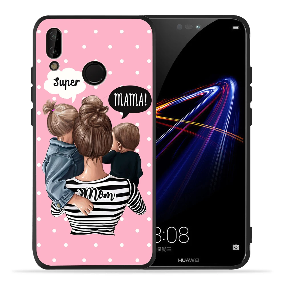 Модный чехол Super Mama mouse Dad girl boy Baby для huawei P20 Lite Pro P30 Lite Pro P8Lite P9Lite P Smart P10 Lite