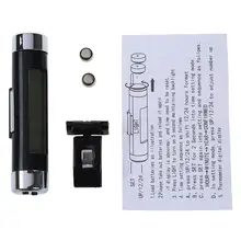 Легкий набор цифровой ЖК-синий светильник-экран Автомобильный будильник термометр W зажим