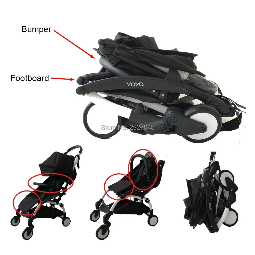Carrinho de Criança Amortecedor e Gancho para Babyzen Carrinho de Mão Braço e 21cm Yoya Estender Footboard Couro Yoyo Yuyu Vovo Acessórios 6 Acessórios p/ carrinhos