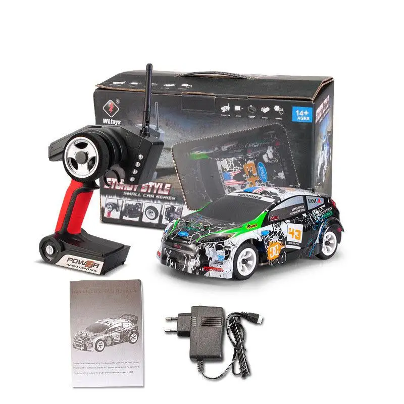Wltoys K989 1/28 2 4G 4WD матовый Радиоуправляемый раллийный автомобиль RTR с передатчиком
