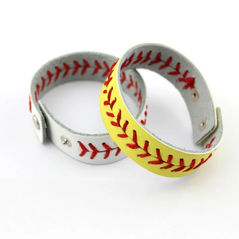 Online Oakland Athletics Clic Baseball Bracelet Snap On Online Oakland Athletics Clic Baseball Bracelet Snap On Fashion Wristlet Braves Softball Sports Leather Jewelry Aliexpress