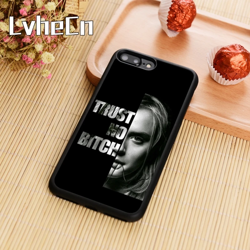 

LvheCn Trust no bitch OITNB Orange is the new Phone Case Cover For iPhone 5s SE 6 6s 7 8 plus 10 X Samsung Galaxy S6 S7 edge S8