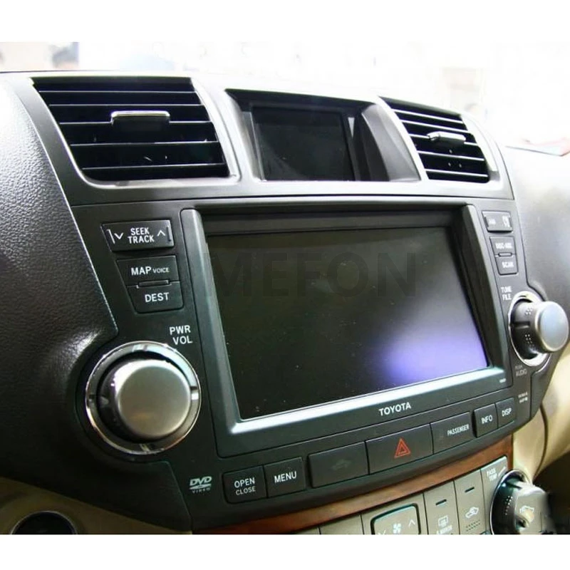 TOMEFON для Toyota Highlander 2009 до 2013 углеродное волокно специальная краска внутренняя приборная панель средняя вентиляционная крышка интерьер стиль