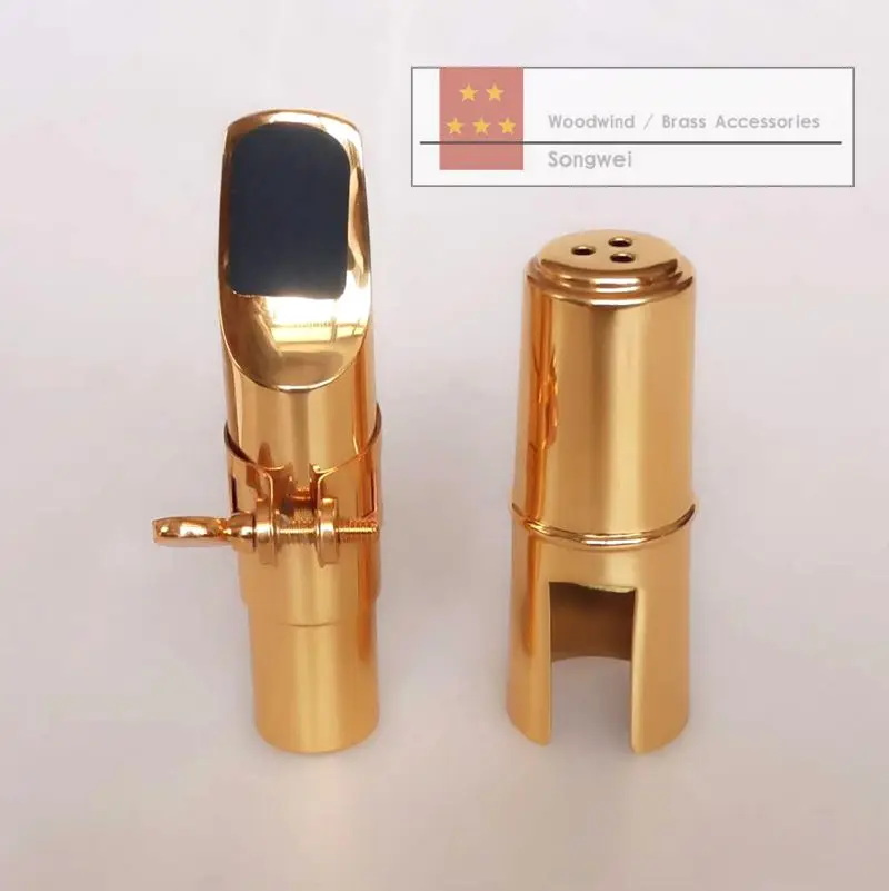 Отличные тенор альт сопрано sax металлические мундштук лигатуры и крышки 6