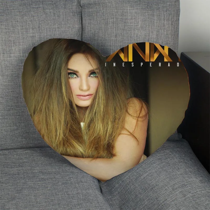 Лидер продаж Anahi подушка в форме сердечка выполненные на заказ Наволочка на молнии только покрыть без сердечника размер 41 x36cm, 47x42 см - Цвет: Pillow Case