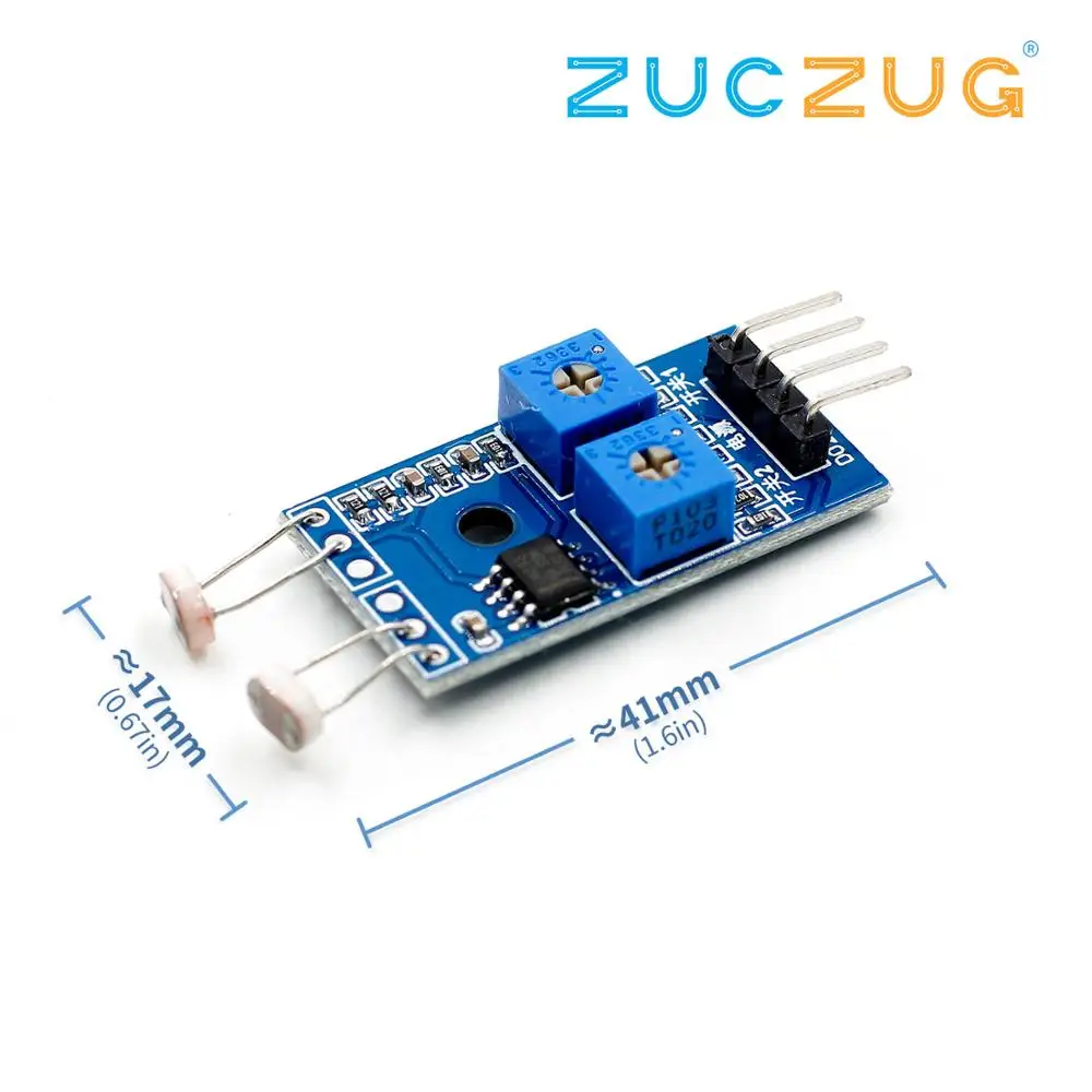 

2 Channel Photosensor Module Photosensitive Resistor Light Detection Photosensitive Resistor Module