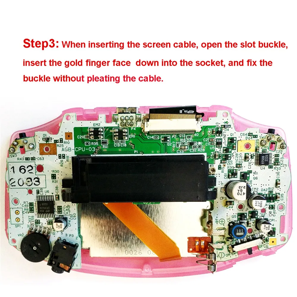 For GBA Backlight Screen 2018 Stepless Dimming Plate Free Pleating Adapter LCD Backlight Kit Game Console Accessory For GBA Backlight Screen 2018 Stepless Dimming Plate Free Pleating Adapter LCD Backlight Kit Game Console Accessory