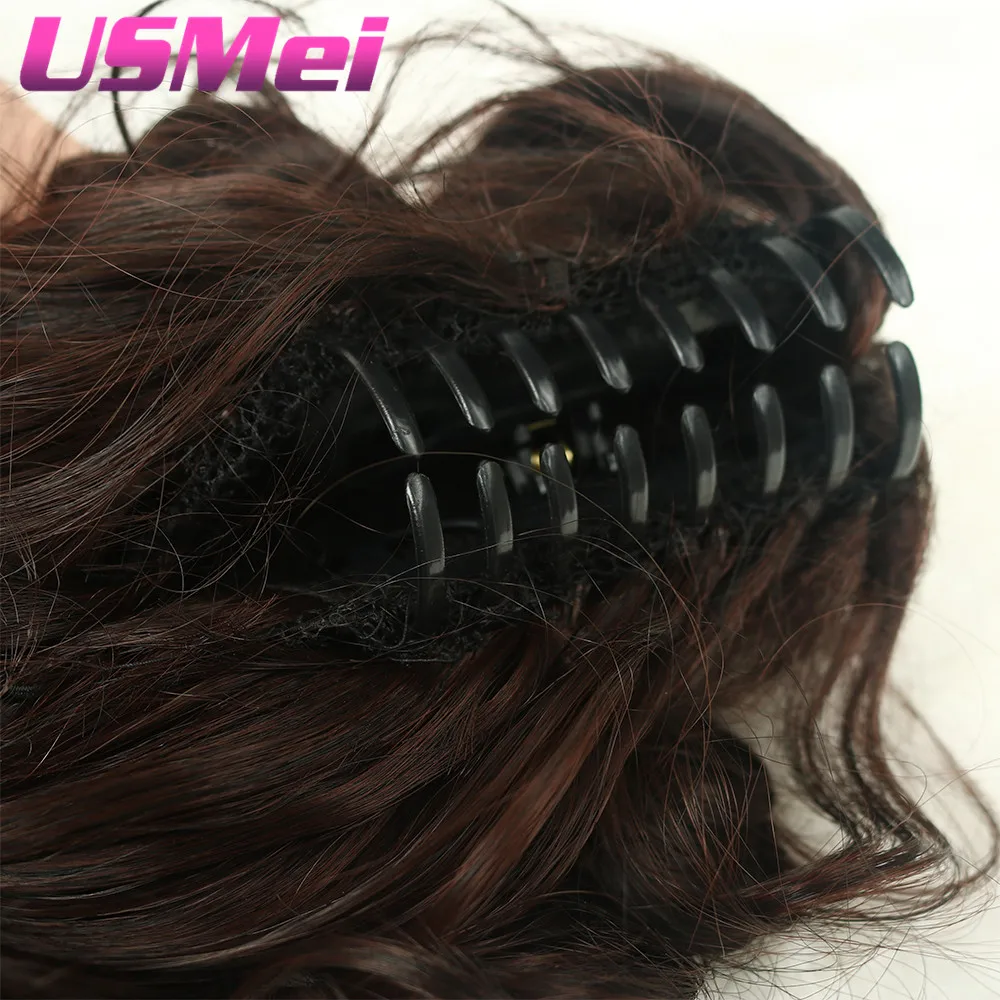 USMEI 32 inches Long curly Claw Clip Ponytail Fake Hair Extensions False Hair Pony Tails Horse Tress Synthetic Hairpieces USMEI 32 inches Long curly Claw Clip Ponytail Fake Hair Extensions False Hair Pony Tails Horse Tress Synthetic Hairpieces