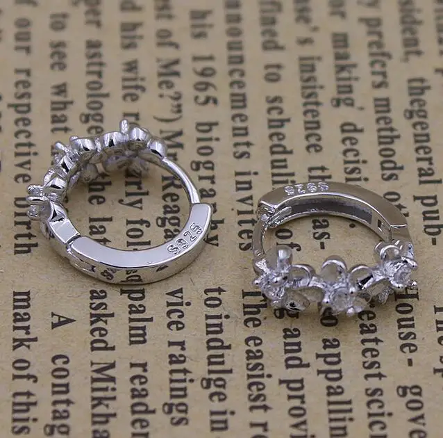 Серьги гвоздики из серебра 925 пробы с фианитом|stud earrings|earrings fashionearrings wholesale |