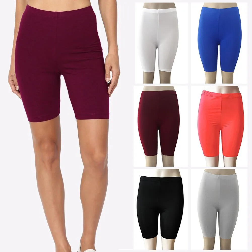 JAYCOSIN шорты для женщин, модные, однотонные, высокая эластичность, для спортзала, для активного велоспорта, новые, обтягивающие, короткие, летние, для бега, облегающие, 192