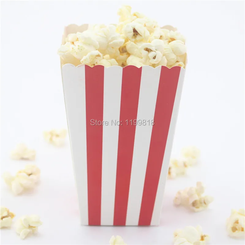 Free Shipping Whole120pcs Colorful Box Red Paper Popcorn Whole120pcs Colorful Box Red Paper Popcorn Bo Supply Buffet Candy Party Bags In Disposable Tableware From Home Garden On